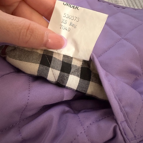 BURBERRY CONSTANCE QUILT JACKET “LILAC” SIZE XS *AMAZING CONDITION* - Picture 8 of 9